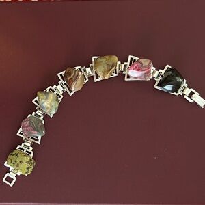 vintage Multi-Stone metal Bracelet